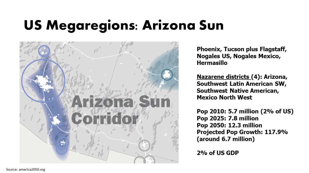 Nazarene Presence on the Arizona Sun Megaregion - PROFESSOR PRICE